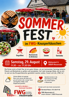 Plakat FWG Sommerfest 2026