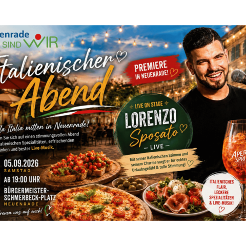Einladungsflyer Italienischer Abend