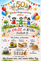 Die Kita Affeln feiert am 4. Juli ihren 50. Geburtstag. Die Kita Affeln feiert am 4. Juli ihren 50. Geburtstag.