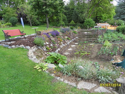 Garten hinterm Haus