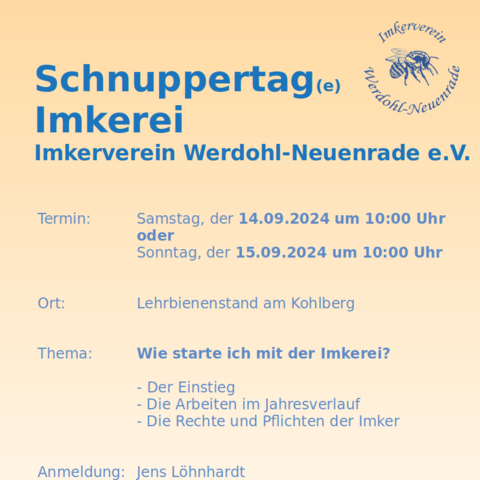 Flyer Schnuppertag