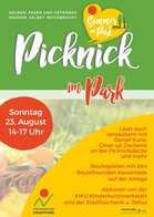 Plakat Picknick im Park