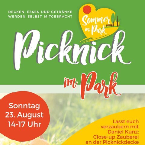 Plakat Picknick im Park